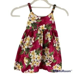 Hawaii Station Hawaiian Floral Sleeveless Dress